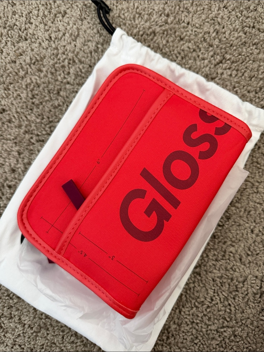 New glossier mini makeup bag